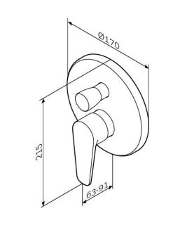 Смеситель Am.pm Inspire F5085000 для душа